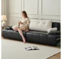 Zyronn Rückenkissen Cord-Wedge-Kissen Grau Bild 5