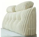 Zyronn Rückenkissen Cord-Wedge-Kissen Beige mit Seitentasche Bild 2