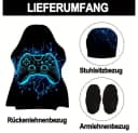 Diwzbyn Gaming-Stuhlbezug Set Elastisch Mesh Kratzfest 3D-Druck Bild 1