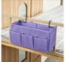 Diwzbyn Betttasche Organizer Hängeaufbewahrung Lila 3 Fächer Bild 1