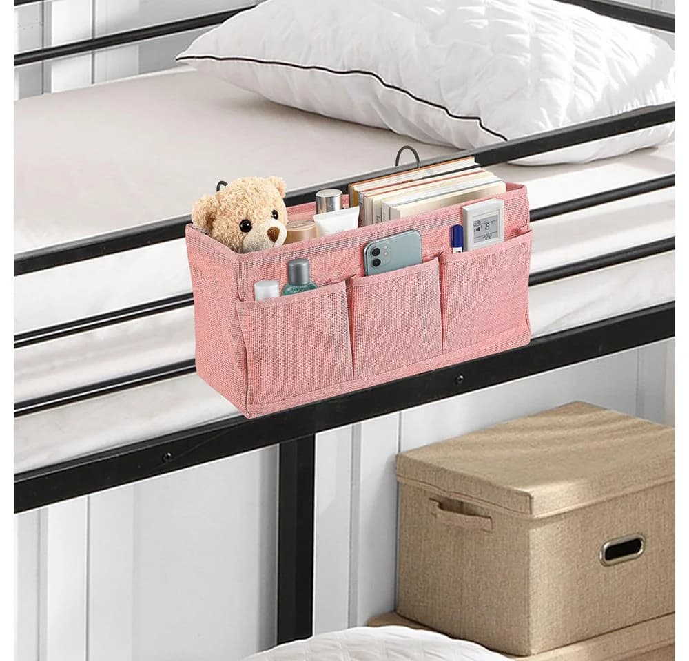 Diwzbyn Betttasche Organizer Hängeaufbewahrung Lila 3 Fächer - Bild 4
