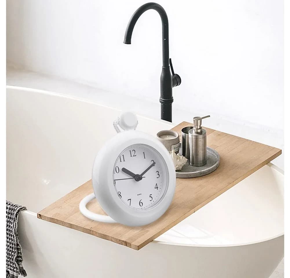 Mrilary Wanduhr Analog Weiß Leises Uhrwerk