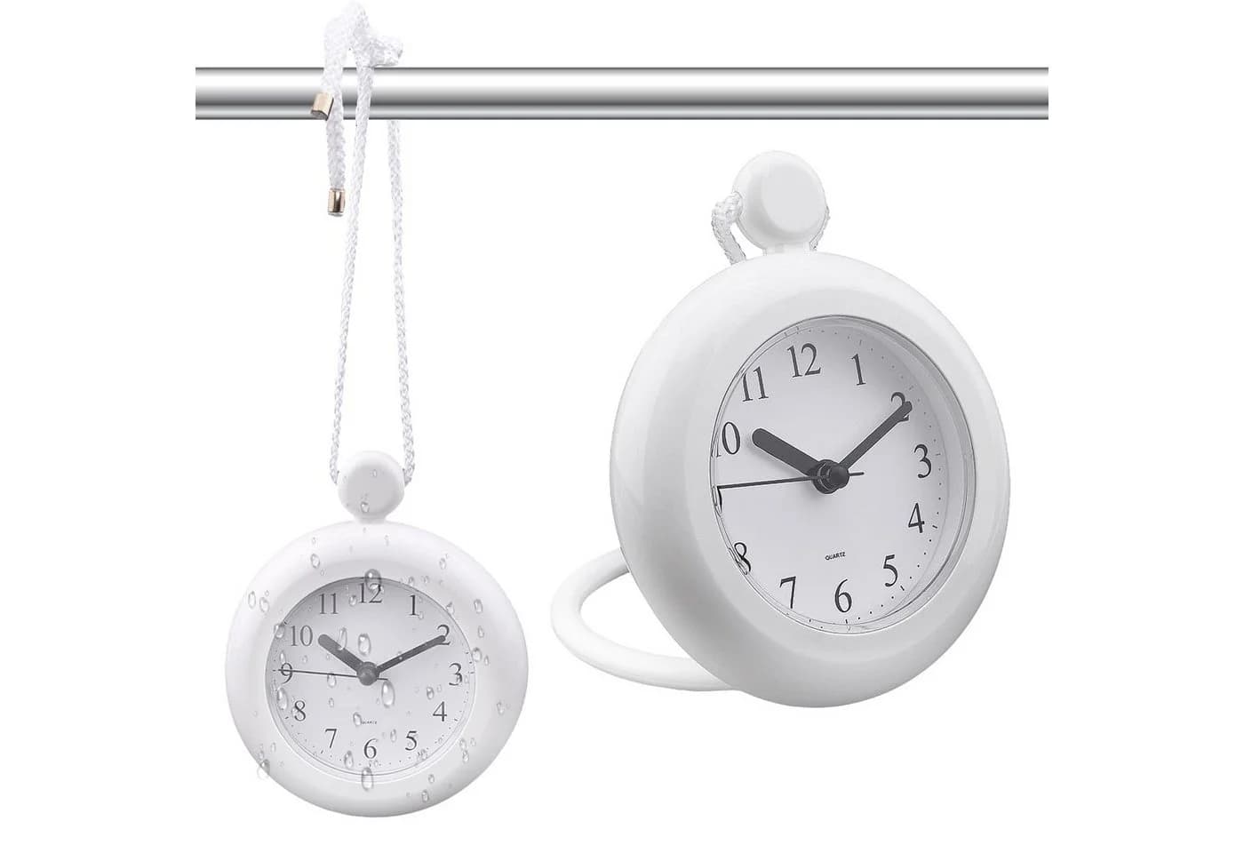 Mrilary Wanduhr Analog Weiß Leises Uhrwerk - Bild 2