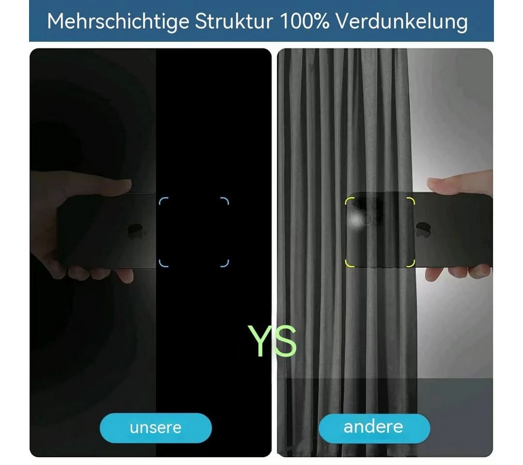 Agger Verdunklungsrollo Selbstklebend Zuschneidbar Silber - Bild 4