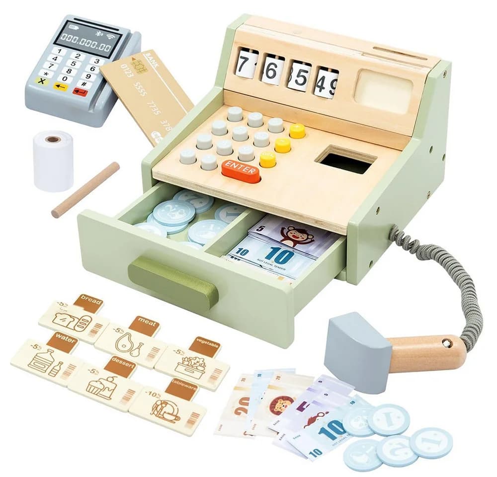 Flintry Spielkasse Holz-Kassenset mit Zubehör - Bild 2