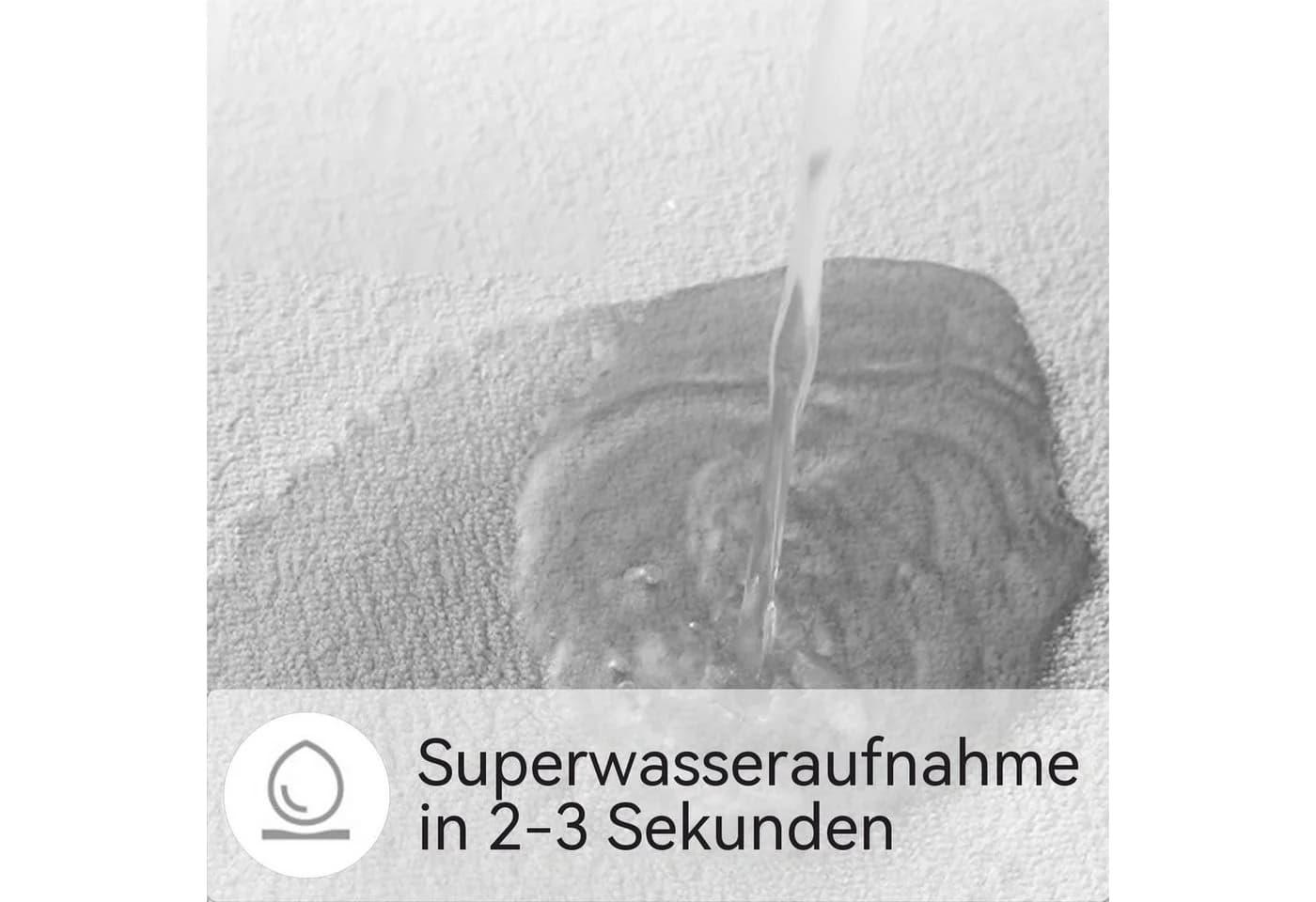 Diwzbyn Badematte Memory-Schaum Grün Blättermotiv - Bild 4