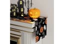 Sorvyzxn Tischläufer Halloween Leinen Kürbis-Geister-Motiv Bild 4