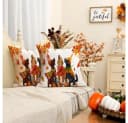 Diwzbyn Kissenbezug 2er Set 45x45 cm Herbstmotiv Hund Bild 4