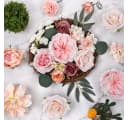 Diwzbyn Künstliche Blumen Set 24-tlg. Seidenblumen Mix Rosa Bild 3