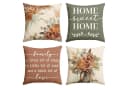 Sorvyzxn Kissenbezüge 4er-Set Herbst Eukalyptus Blumenmotiv Polyester Bild 2