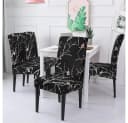 Zaewry Stuhlhusse Schwarz Stretch Polyester Esszimmerstuhlbezug Bild 5