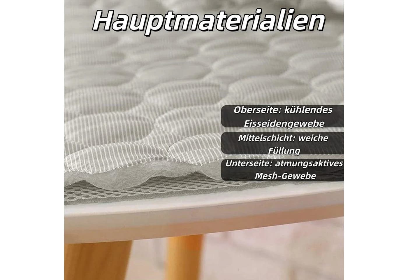 Srvillg Selbstkühlende Hundematte Grau 50x40cm
