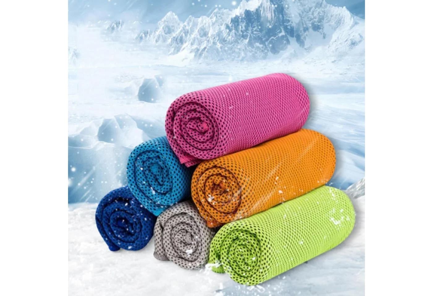 nsihing Cooling Towel Mikrofaser Eistuch Atmungsaktiv Schweißsaugend - Bild 4