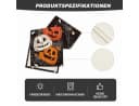 Sorvyzxn Tischläufer Halloween Schwarz Spinnennetz & Kürbis Motiv Bild 4