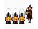 nsihing LED Laterne Halloween Kürbislaternen 3er Set Orange Bild 2