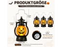 nsihing LED Laterne Halloween Kürbislaternen 3er Set Orange Bild 3