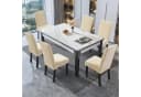 Diwzbyn Stuhlbezug Beige Wasserdicht & Elastisch 2/4er Set Bild 1