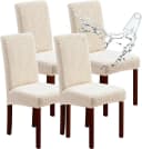 Diwzbyn Stuhlbezug Beige Wasserdicht & Elastisch 2/4er Set Bild 2