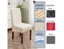 Diwzbyn Stuhlbezug 2/4er Set Elastisch Jacquard Braun Bild 3