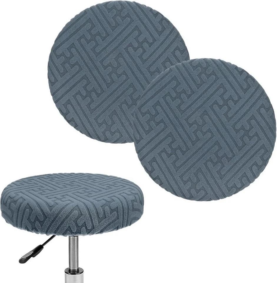 Diwzbyn Stuhlhusse Jacquard elastisch rund mit Gummizug - Bild 2