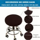 Diwzbyn Stuhlhusse Runder Barhockerbezug Polyester Elasthan Bild 3