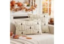 Sorvyzxn Kissenbezug 2er-Set Herbst Kürbis Motiv Orange Braun Polyester Bild 3