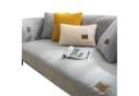 Zyronn Sofaschoner Rutschfest Hellgrau Kurzplush Bild 2