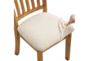 Diwzbyn Stuhlhusse 4er Set Beige Stretch Bezug mit Karomuster Bild 2
