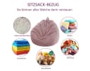 Diwzbyn Sitzsackbezug Rosa Cord mit Griff Bild 3