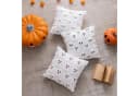 Sorvyzxn Kissenbezug Halloween 2er Set 45x45 cm Weiß/Schwarz 3D-Geister Bild 5