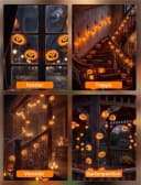 nsihing LED-Lichterkette Halloween Kürbis 3m 20 LEDs Orange Bild 5