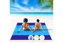 Diwzbyn Picknickdecke Stranddecke Wasserdicht Sandfrei Blau 210x200cm Bild 4