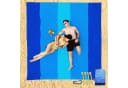 Diwzbyn Picknickdecke Stranddecke Wasserdicht Sandfrei Blau 210x200cm Bild 5