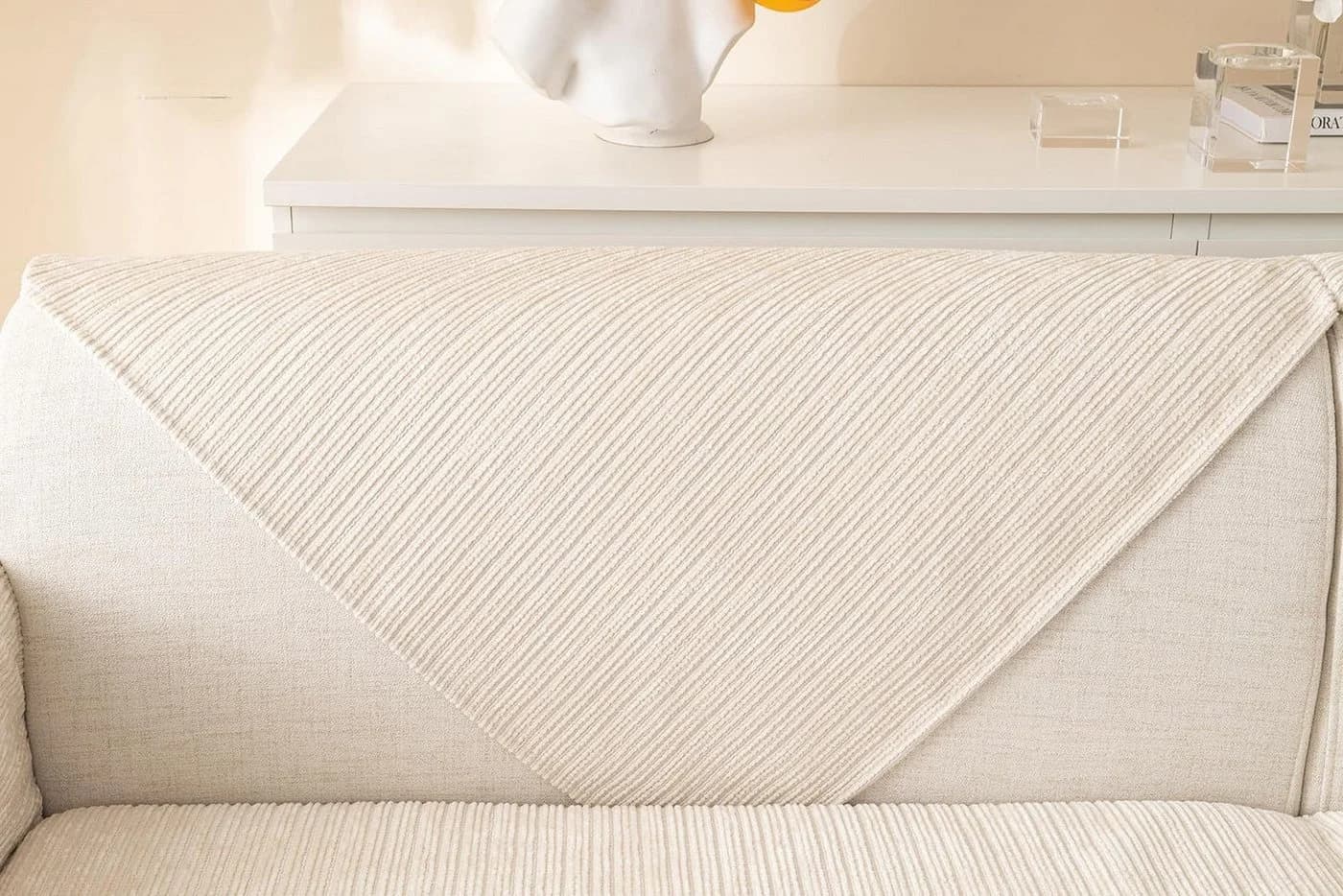 Zaewry Sofaschoner Grau Universal Rutschfest Waschbar - Bild 4