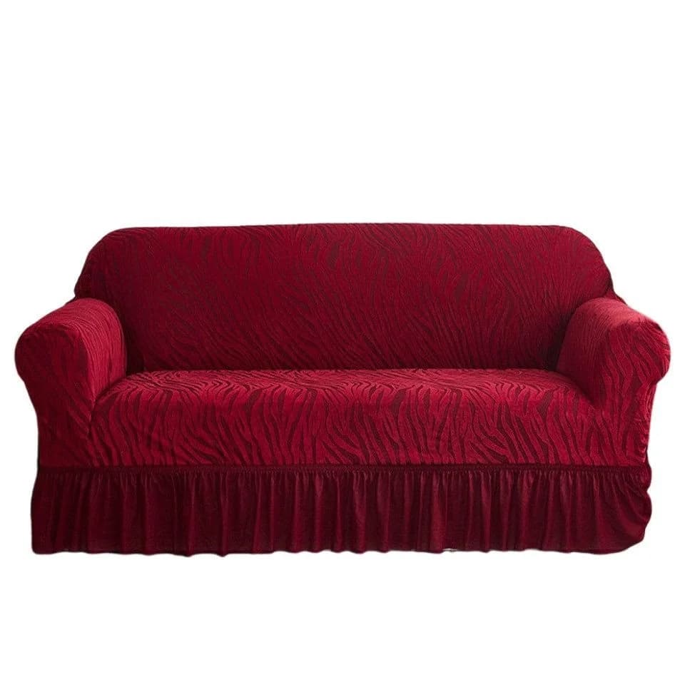 Diwzbyn Sofahusse Stretch Sofa überzug Rot Super Elastisch