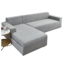 Minicloss Sofabezug Grau Modern Elastisch Jacquard-Stretch Bild 2