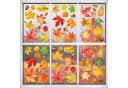 Sorvyzxn Herbst Fensterfolie Selbstklebend Bunt Blattmuster Bild 3