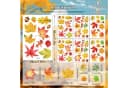 Sorvyzxn Herbst Fensterfolie Selbstklebend Bunt Blattmuster Bild 4