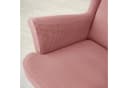 Diwzbyn Sesselhusse 2-Teilig Ohrensessel Überzug Rosa Jacquard Bild 4