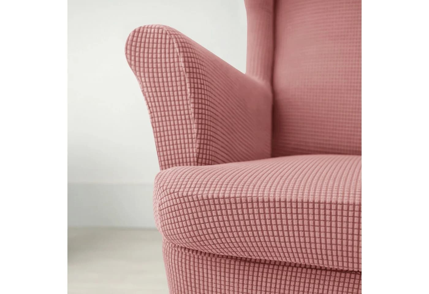Diwzbyn Sesselhusse 2-Teilig Ohrensessel Überzug Rosa Jacquard - Bild 5