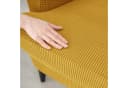 Diwzbyn Sesselhusse 2-Teilig Ohrensessel Überzug Gelb Jacquard Bild 5