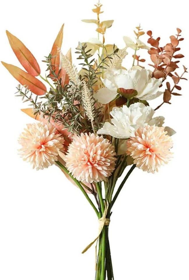 Diwzbyn Kunstblumenstrauß Seide Hortensien & Pfingstrosen Deko - Bild 2