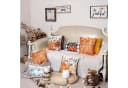 Sorvyzxn Kissenbezug 4er Set Herbst Kürbis Orange Polyester Bild 3