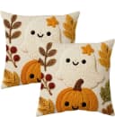 Sorvyzxn Kissenhüllen Halloween-Set 2 Stück 45x45 cm Baumwolle Polyester Bild 2