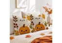 Sorvyzxn Kissenhüllen Halloween-Set 2 Stück 45x45 cm Baumwolle Polyester Bild 5