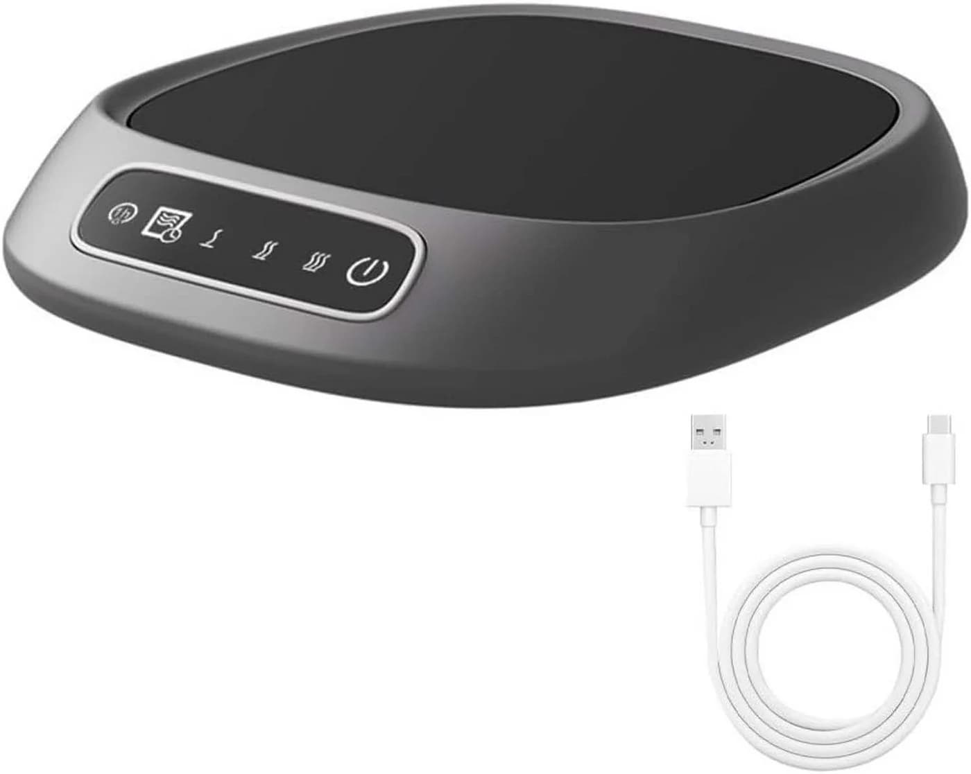 nsihing USB-Heizuntersetzer Schwarz 3 Temperaturstufen Glaskeramik - Bild 2