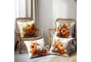 Sorvyzxn Kissenbezug 4er Set Herbst Kürbis Orange 45x45 cm Bild 4