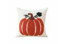 Diwzbyn Kissenbezug Halloween Kürbis Orange/Weiß 45x45 cm Bild 2