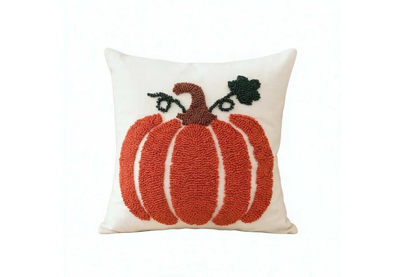 Diwzbyn Kissenbezug Halloween Kürbis Orange/Weiß 45x45 cm - Bild 2