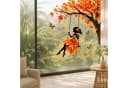 Sorvyzxn Fensterbild Herbstliches Erntemotiv Bunt Statisches PVC Bild 1